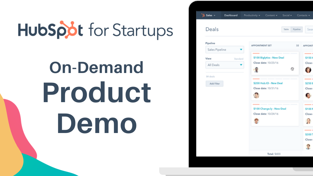 HubSpot for Startups Product Demo